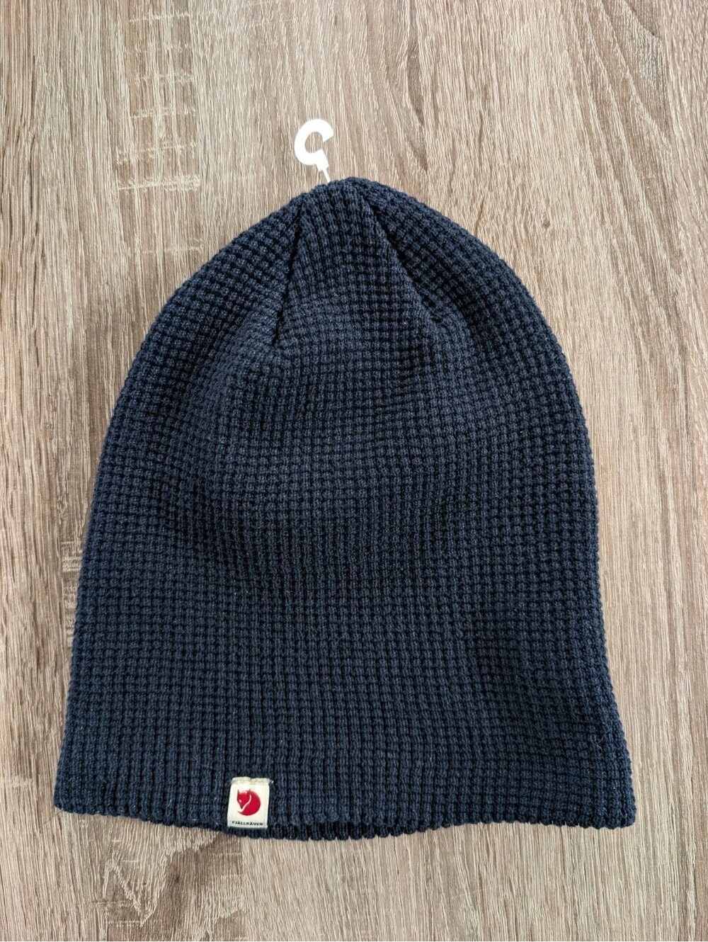 Fjallraven Tab Hat Navy Blue Unisex One Size Waffle Knit Beanie Outdoor Hiking